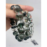 Natural Crystal Green Ghost Cornucopia Bracelet Men Women Single Circle Cryst