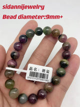 Natural Crystal Watermelon Tourmaline Bracelet One Picture Thing Red Green Tourm