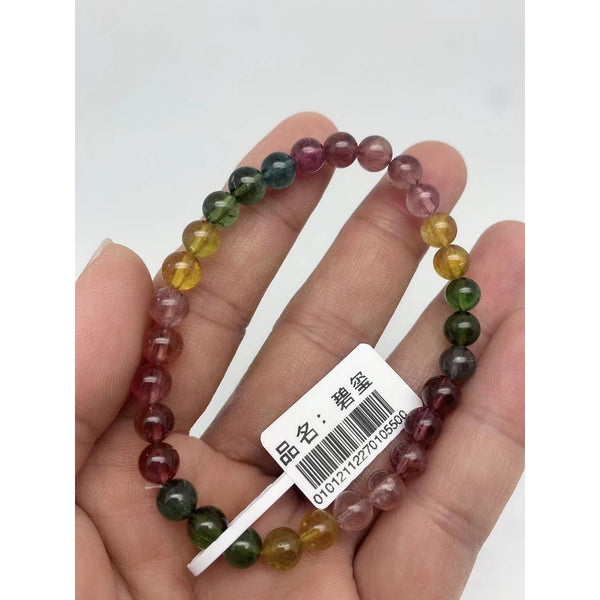 Natural Crystal Tourmaline Bracelet Girls Jewelry