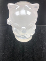 Natural transparent plaster lucky cat ornaments