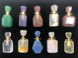 Natural crystal perfume bottle