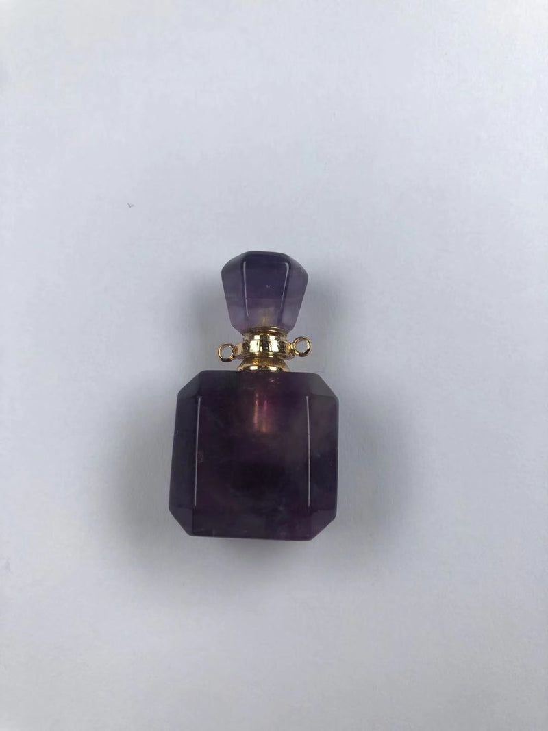 Natural crystal perfume bottle