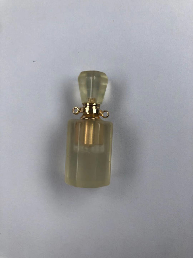 Natural crystal perfume bottle