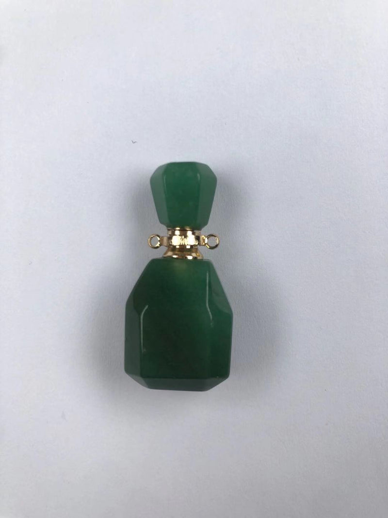 Natural crystal perfume bottle