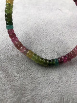 Natural Crystal Abacus Bead Tourmaline