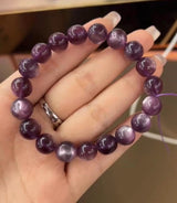 Natural crystal, amethyst ( 紫祖母晶）crystal bracelet