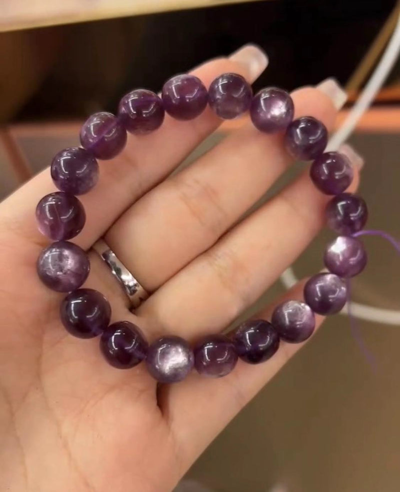 Natural crystal, amethyst ( 紫祖母晶）crystal bracelet