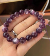 Natural crystal, amethyst ( 紫祖母晶）crystal bracelet