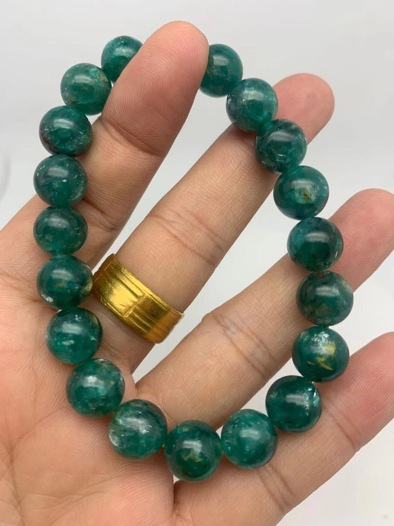 Natural crystal, emerald（祖母绿） bracelet