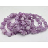 Natural crystal purple lithium Glow Bracelet Lavender Sugar Cube Single Circle Girl